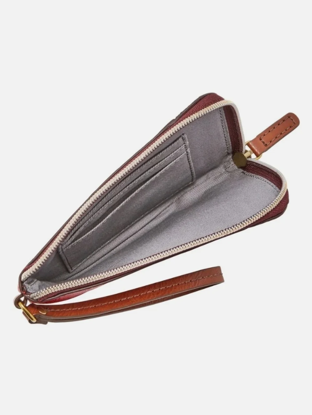 FOSSIL NWT Jayda Colorblock Corner Zip Wristlet Wallet - Picture 3 of 9